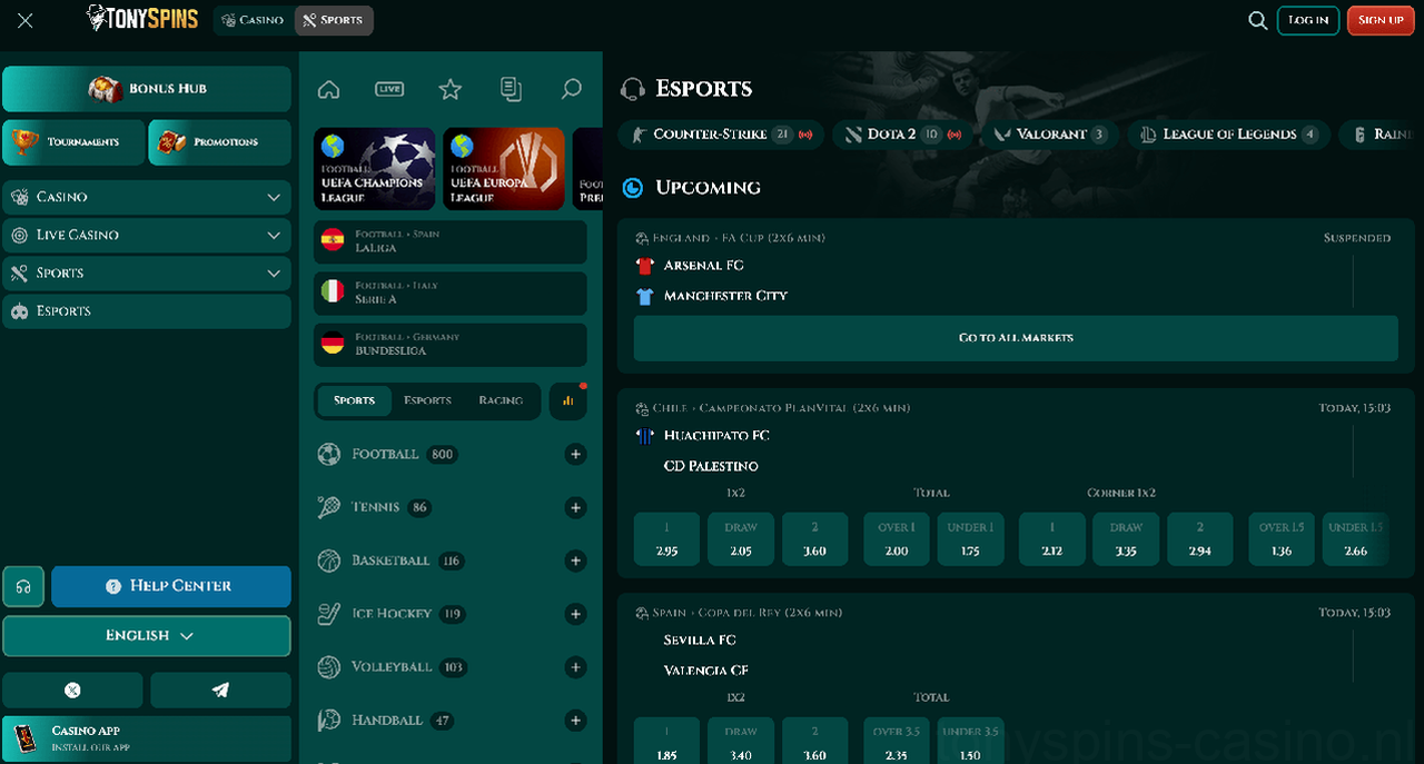 TonySpins Casino Casino
